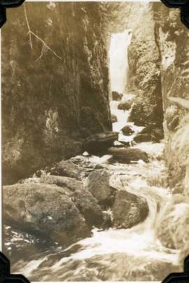 Hatley Park waterfall