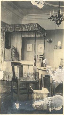 Interior, bedroom at Hatley Park