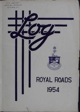 Log Book Front Cover, 1954