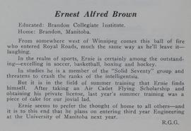 Brown Log Book excerpt, 1953