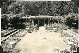 Hatley Park, Italian Garden from terrace, looking west