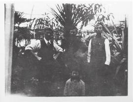 Phillip Francis Hayward with a daughter and two unidentified Chinese staff