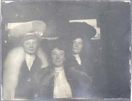 Three women, Maye Dunsmuir on left