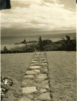 stone path and ocean view, Journey's End