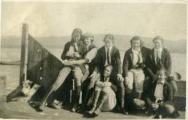 Riding club at a beach