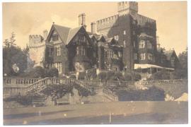 Hatley Castle, from south west, from croquet lawn