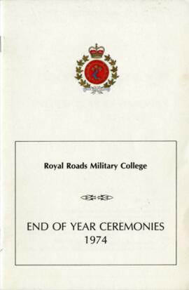 End of year ceremonies program 1974