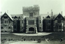 Hatley Castle from the north, soon after completion