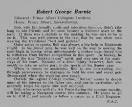 Burnie Log Book excerpt, 1954