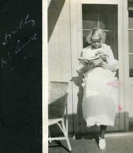 Dorothy reading at Miss Ransom and Miss Bridges’ School in Piedmont, California