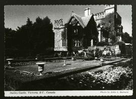 Postcard of Hatley Castle and Italian garden