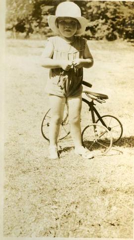 Joan Humphreys with a trike