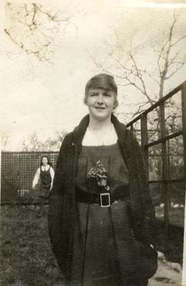 Two school girls, St. Margaret's school, Victoria