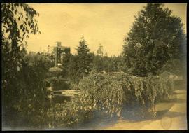 Hatley castle from Japanese garden