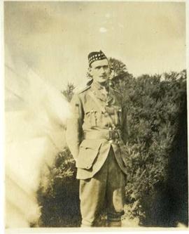 Scottish Canadian uniformed officer in service dress, including Glengarry [headgear]